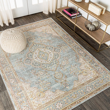 Khilana Floral Medallion Area Rug
